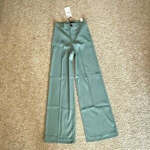 Teal Wide Leg Zara Trousers